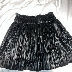 Do+Be pleated leather skirt